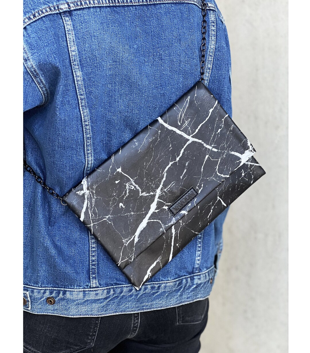 Shoulder Bag With Chain Strap, Chain Bag, Handbag Leather Look