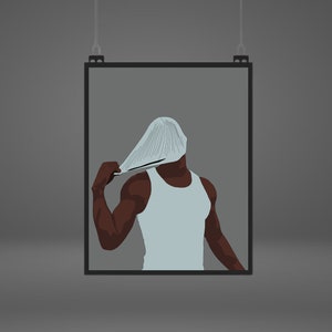Black Man Art Print: Afro Men Illustration (Digital Download)