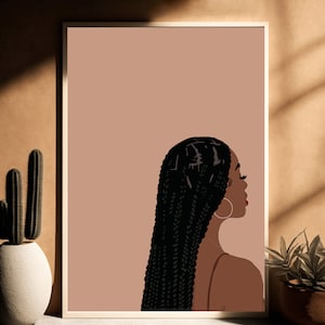 Arte de la mujer negra, arte de la niña negra, arte de la pared africana, arte de la pared femenina, arte de la pared de la mujer negra, arte africano, arte de la pared de la mujer africana, arte negro