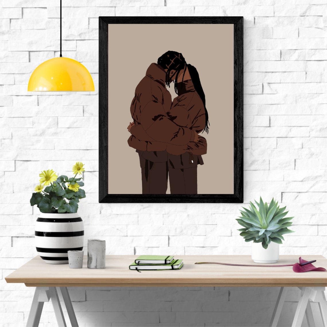 Black Love Art Black Love Wall Art Black Couples Wall Art Etsy