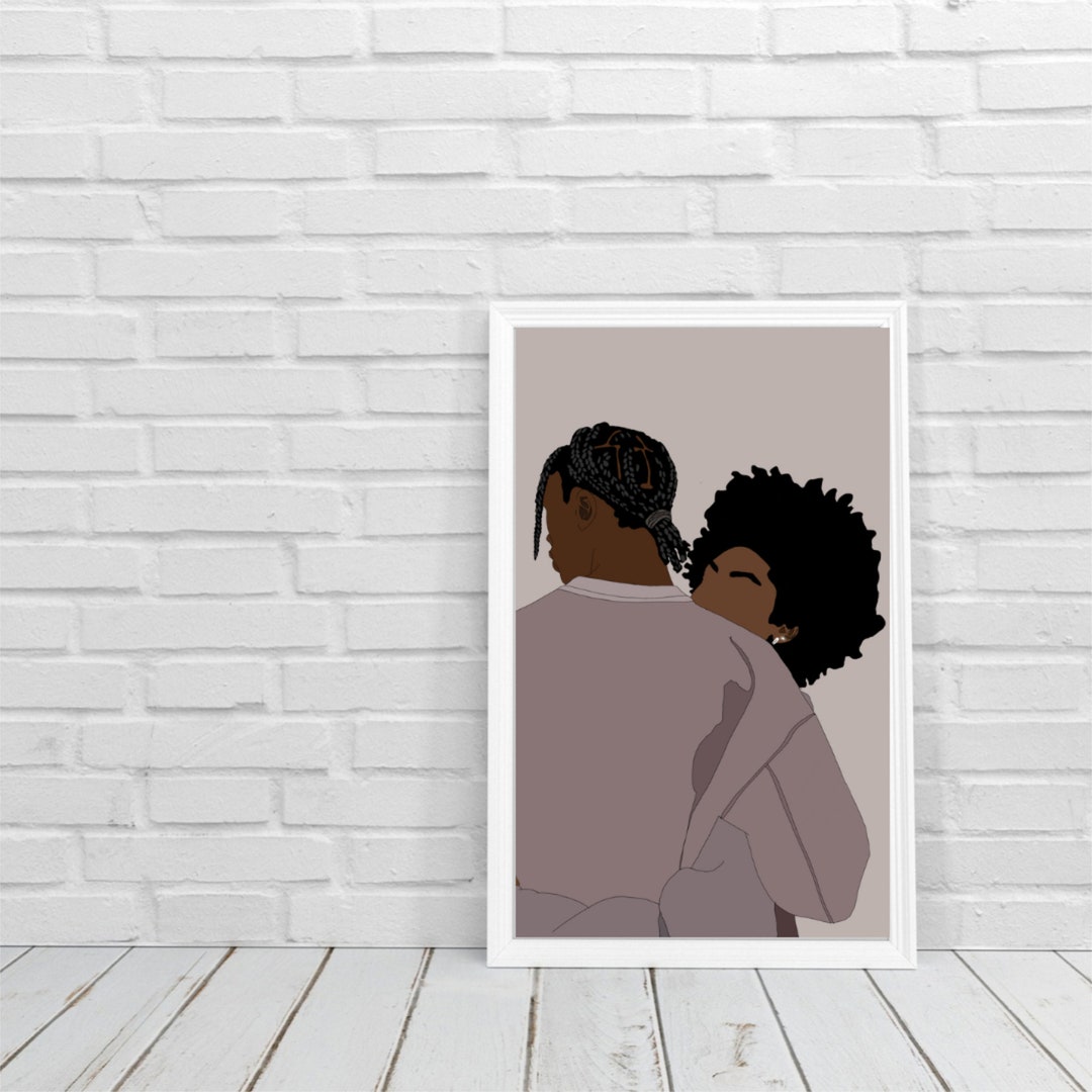Black Love Art Black Love Wall Art Black Couples Wall Art Etsy