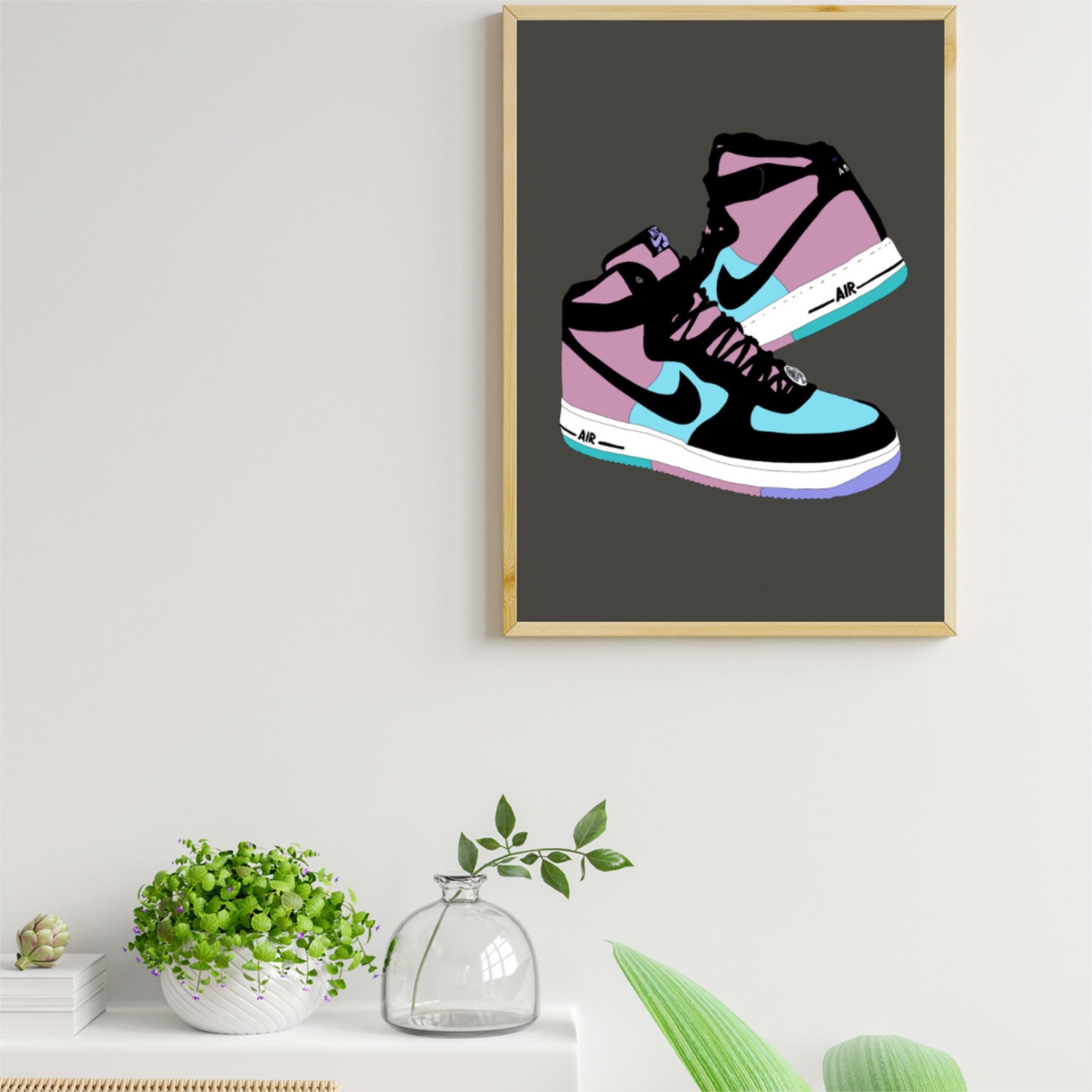 Sneaker Poster Nike Art Nike Wall Art Hypebeat Sneaker Etsy