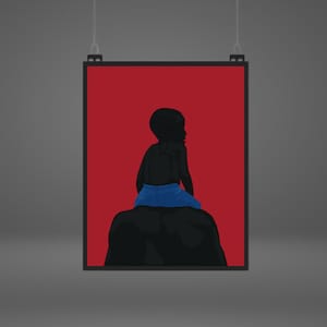 Black Afro Men Art Poster, Black Man art,  Black Man Wall Art, Black Man Canvas Art, African Black Man Art, Afro American Black Man Art