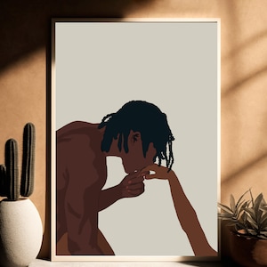Schwarze Liebe Kunst, schwarze Liebe Wandkunst, schwarze Paare Wandkunst, schwarze Paar Kunst, schwarze Liebe, afrikanische Kunst, afrikanische Wandkunst, schwarz Kunstdruck
