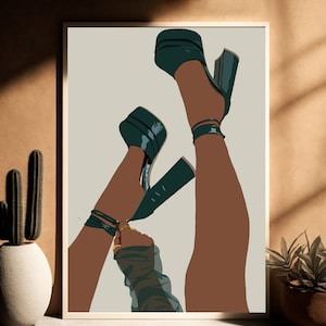 Arte de la mujer negra, arte de la niña negra, arte de la pared africana, arte de la pared femenina, arte de la pared de la mujer negra, arte africano, arte de la pared de la mujer africana, arte negro