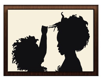 Black Women Art Print: African Wall Decor (Digital Download)