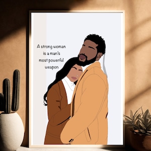 Black Love Art, black Love Wall Art, Black Couples Wall Art, Black Couple art, black Love, African Art, African Wall Art, Black Art Print