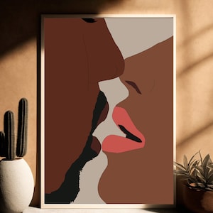 Black Love Art, black Love Wall Art, Black Couples Wall Art, Black Couple art, black Love, African Art, African Wall Art, Black Art Print