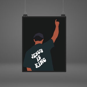 Black Man Art Poster: Jesus is King (Digital Download)