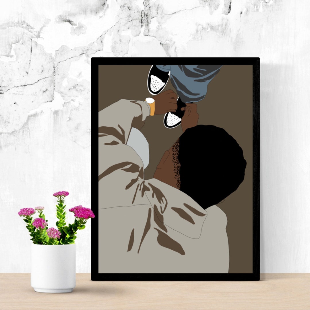 Black Love Art Black Love Wall Art Black Couples Wall Art Etsy