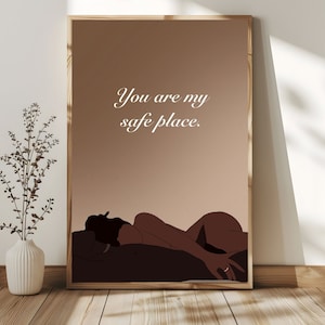 Black Love Art Print: African Couple Wall Decor (PDF)