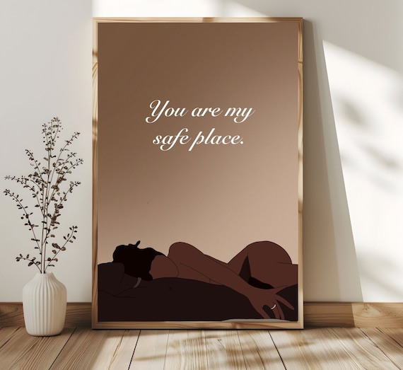 Black Love Art Print: African Couple Wall Decor (PDF)