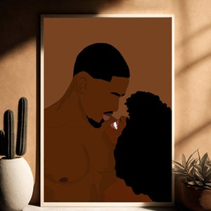 Black Love Art, black Love Wall Art, Black Couples Wall Art, Black Couple art, black Love, African Art, African Wall Art, Black Art Print
