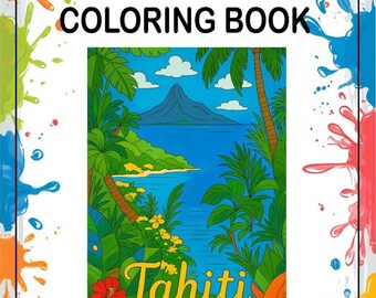 Livre de coloriage sur la ville, bâtiments, rues, horizons (20 pages imprimables) (téléchargement numérique)