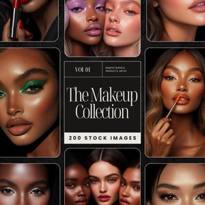 200 Makeup Stock Images | Beauty Models | AI Stock Photos | Makeup Product Photography | Makeup Artist | Luxury Beauty Content