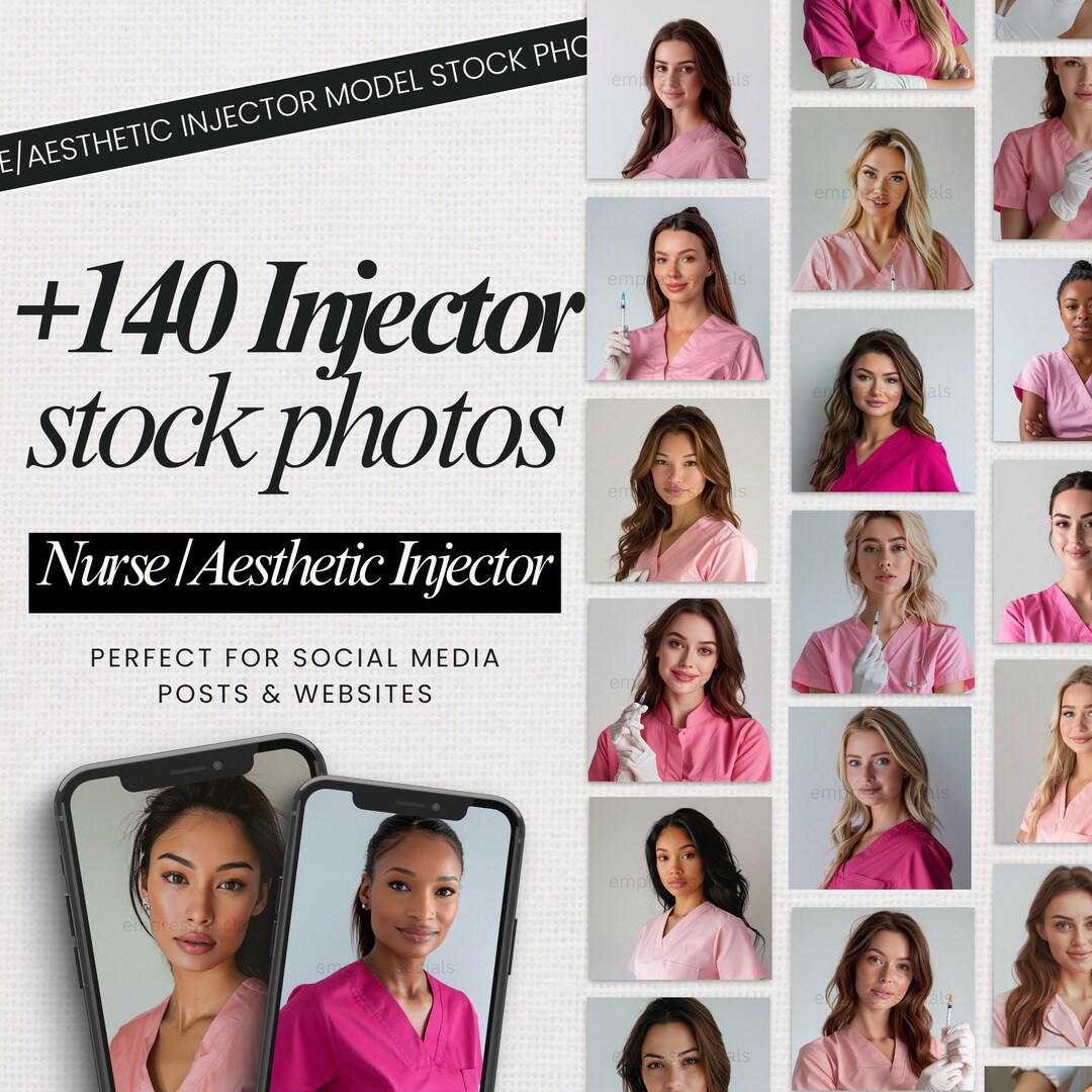 142 Nurse Stock Images Pink Aesthetic Nurse Medical Practitioner ...