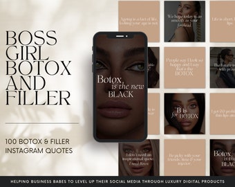 100 Botox and Filler Quotes for Aesthetics Pages | Ready to Use Templates | Beauty Templates