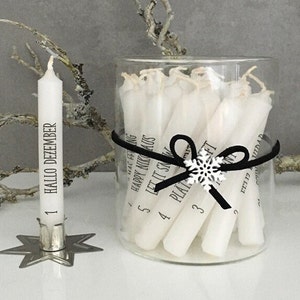 Advent calendar in a glass | Wishing lights | Lantern | Christmas in a glass | Christmas time | Advent candles