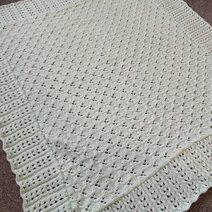 Large mint green baby blanket