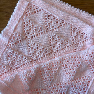 Large Peach Baby Blanket