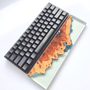 Wrist Rest Burl. Mechanic keyboard wood wrist rest. Wooden Burl.