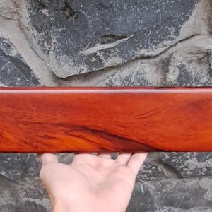 Wrist Rest Amboyna wood Mechanical Keyboard. Wooden Amboyna Wood.