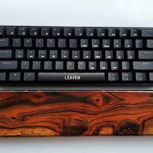Pacific Rosewood wrist rest. Mechanic keyboard wood wrist rest. Wooden Rosewood