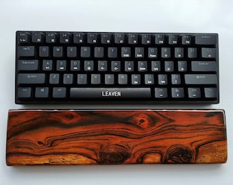 Pacific Rosewood wrist rest. Mechanic keyboard wood wrist rest. Wooden Rosewood