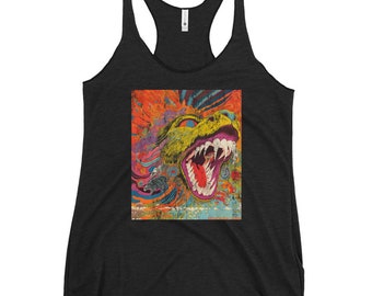 Oude Yeller | Verontrust | Racerback-tanktop voor dames