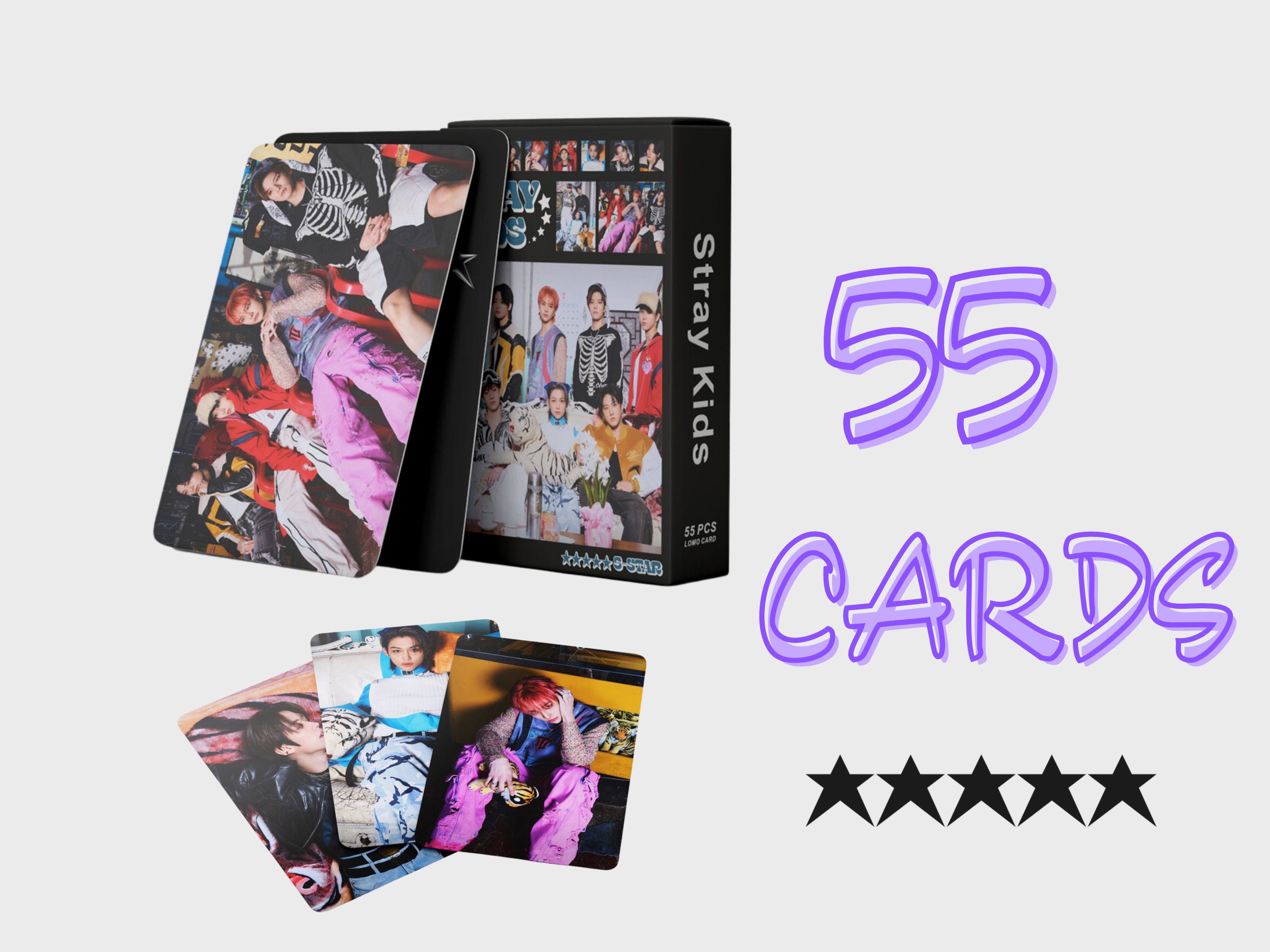  Kpop Photocards, 55 Pcs Maxident Photocards Stray Kids Album  Stray Kids in Life Photocards - Stray Kids in Life Stray Kids 5 Star  Photocards : Home & Kitchen