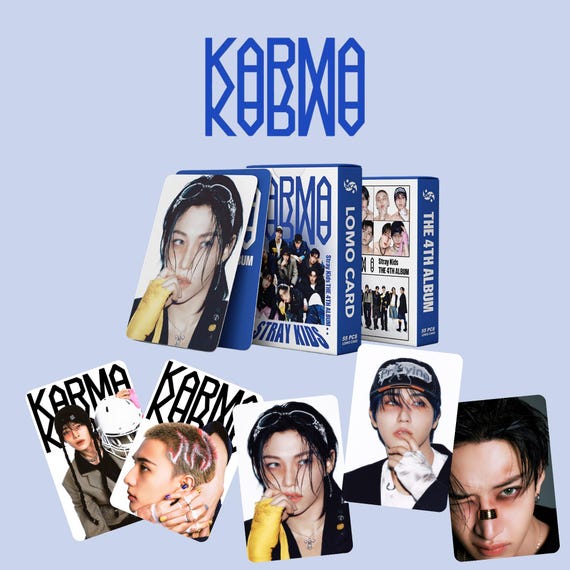 Stray Kids KARMA [4th Album] | Lomo Cards 55pcs/set - Etsy