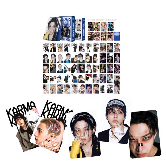 Stray Kids KARMA [4th Album] | Lomo Cards 55pcs/set - Etsy