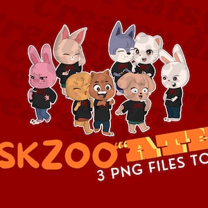 SKZOO 'ATE' Printable Sticker | PNG File |