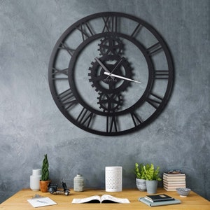 Wandaccessoire, Metallskulptur, große Wandkunst, Metallschild, geometrische Wandkunst, abstrakte Wandkunst, Uhr Dekor