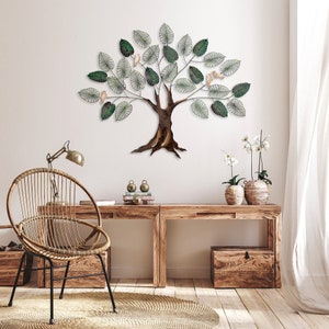 Regalo De Inauguración De Casa, Accesorio De Pared, Signo De Bosque, Arte De Pared Grande, Signo De Metal, Arte Natural De Pared, Arte Abstracto De Pared, Decoración De Árbol Regalo De Navidad
