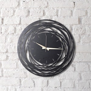 Wandaccessoire, Metallskulptur, große Wandkunst, Metallschild, geometrische Wandkunst, abstrakte Wandkunst, Uhr Dekor