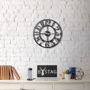 Wandaccessoire, Metallskulptur, große Wandkunst, Metallschild, geometrische Wandkunst, abstrakte Wandkunst, Uhr Dekor