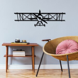 Einweihungsgeschenk, Wandaccessoire, Metallskulptur, große Wandkunst, Metallschild, geometrische Wandkunst, abstrakte Wandkunst, Flugzeug Wanddeko