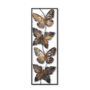 Wandaccessoire, Metallskulptur, große Wandkunst, Metallschild, geometrische Wandkunst, abstrakte Wandkunst, Schmetterling Deko