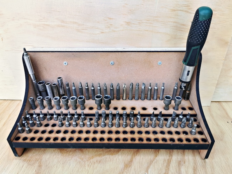 Screwdriver Bits Holder Laser Cut / CNC File Can Stand on Its Etsy