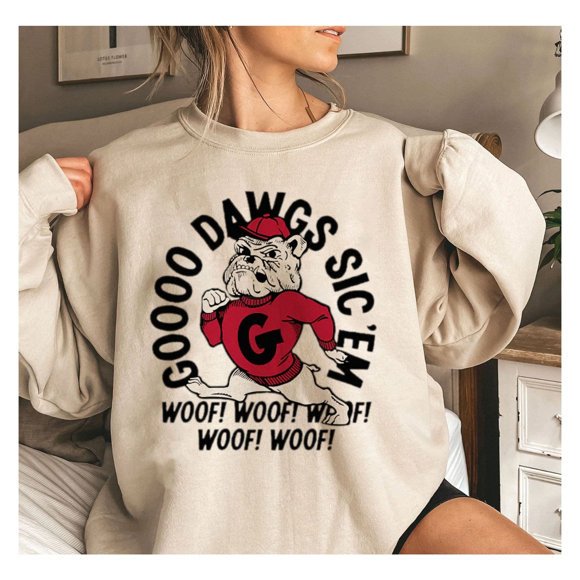 Discover Go Dawgs Shirt, Vintage Georgia Crewneck Sweatshirt, Georgia Go Dawgs Footbball