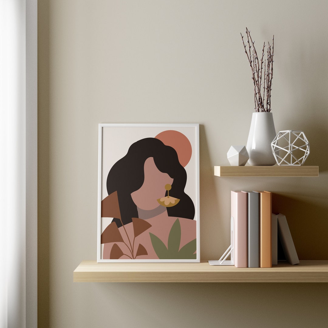 Black Woman Portrait Print - Instant Download, African American Wall ...