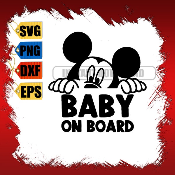 Baby on board, baby on board decal, baby on board sticker, car decal, decal sticker, vinyl decal, baby safety sticker