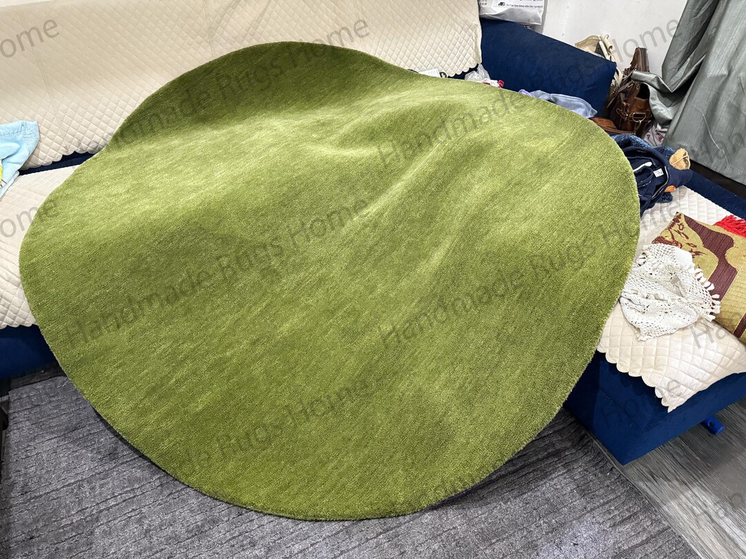 Luxury Hand-tufted Round Rug – Modern Concentric Circle Carpet for Home ...