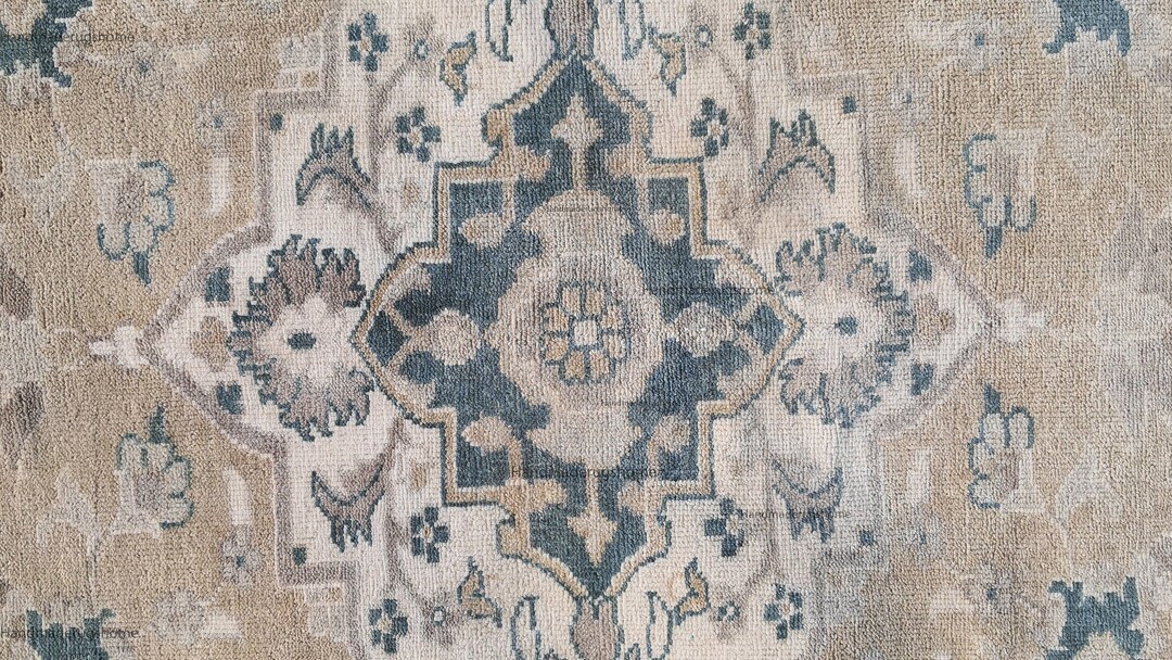 Large Distressed Rugs Hand Knotted Large Area Rug | Distressed Vintage Home Decor Gift for ...