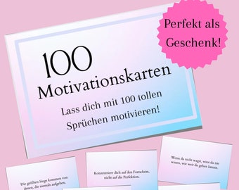 Motivationskarten / Affirmationskarten / Motivationssprüche / Mutmachkarten / Geschenkkarten zum Ausdrucken/ digital Download / PDF