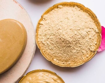 Le secret de beauté du Rajasthan : poudre d'argile pure multani mitti et bentonite - argile pure du Rajasthan - naturel et fait main - masque pour le visage et les cheveux