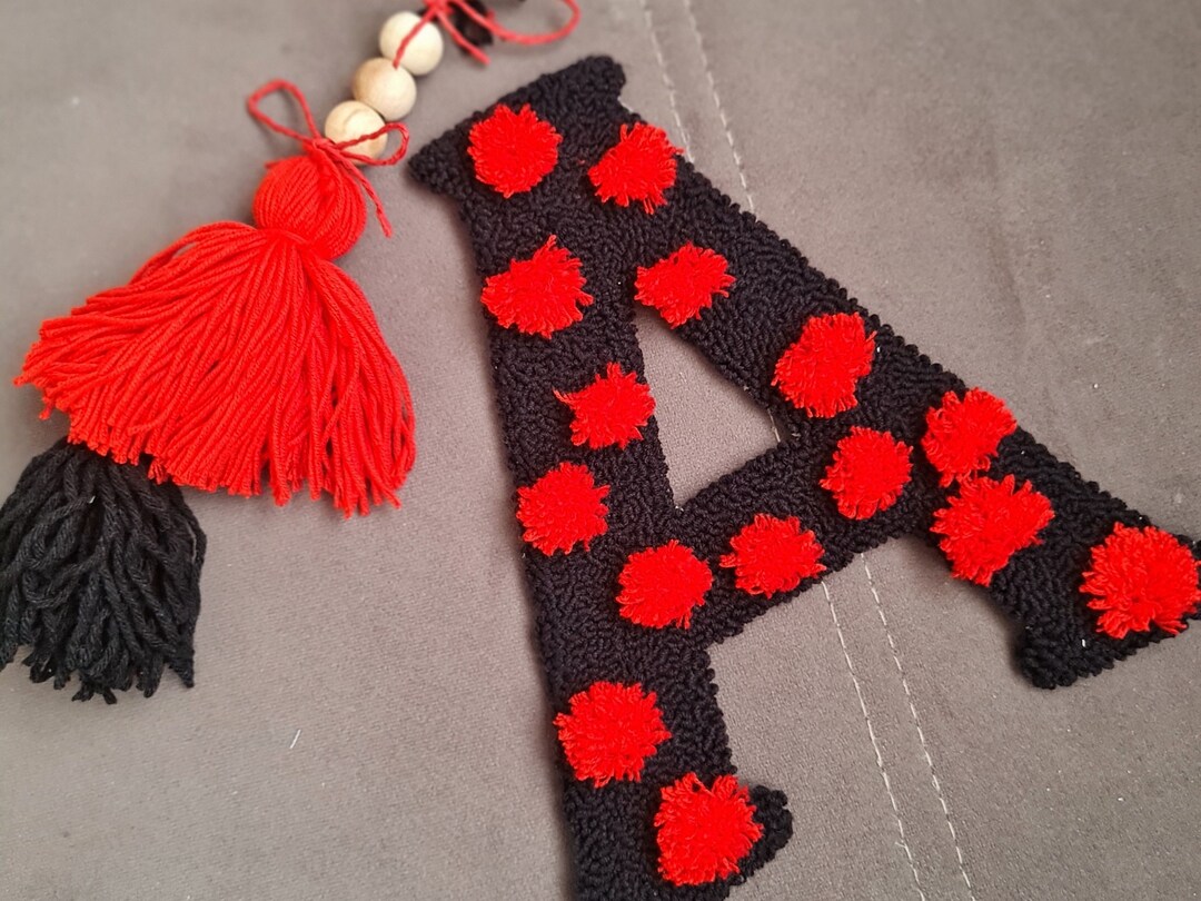 Personalized Name Punch Needle Letter Accessory Punch Needle Etsy