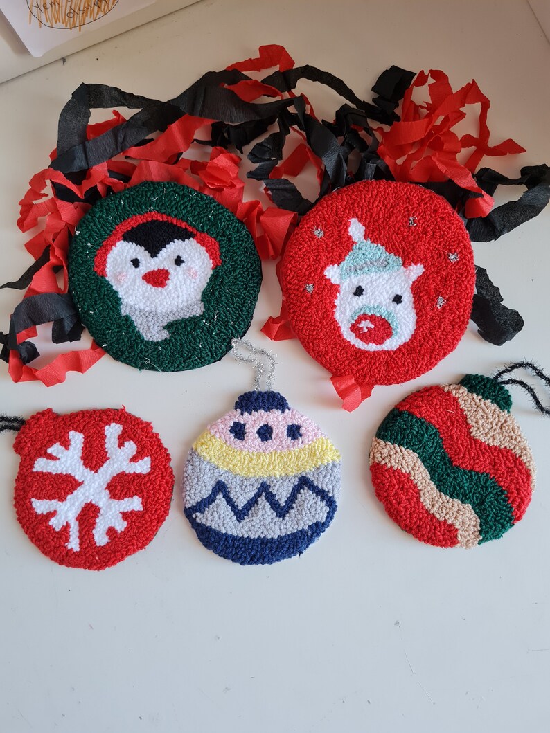 Punch Needle Coastermug Rug Punch Needle Art Mug Coaster Etsy