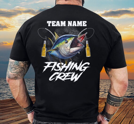 Personalized Name Fishing, Team Name Tuna Fishing Crew T-shirt